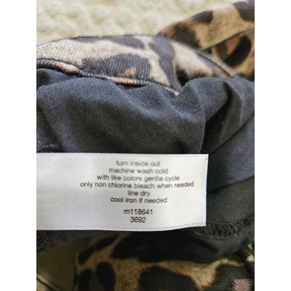 Lane Bryant Leopard Print Skinny Jeans Plus Size 16 Animal Print Pants m118641 - Picture 3 of 7